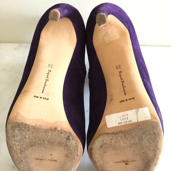 Rupert Sanderson Purple Garron Suede Ankle Boots - Picture 8 of 8